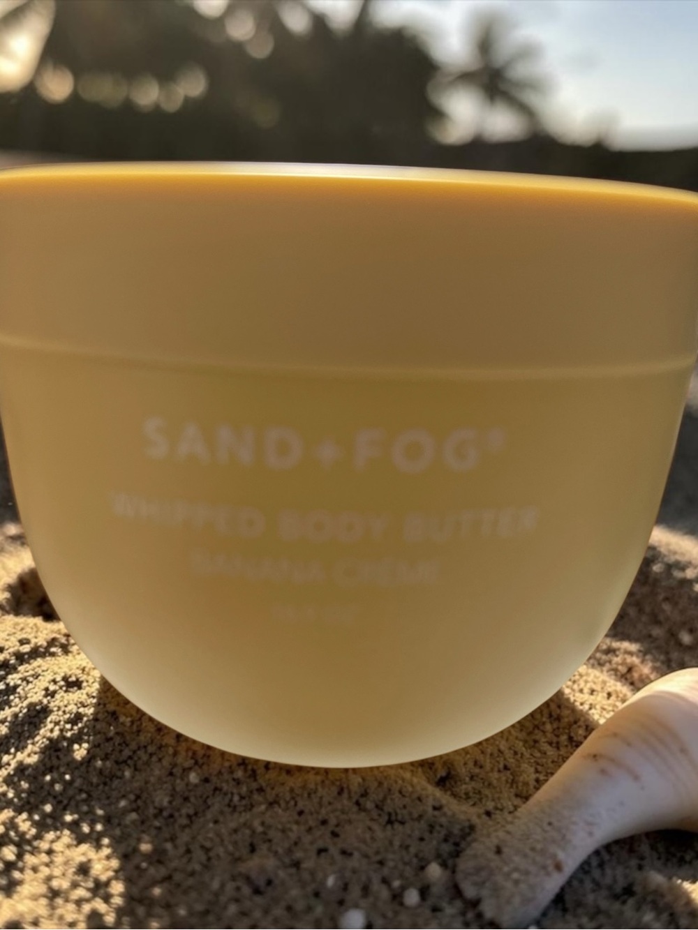 Sand + Fog Banana Creme Whipped Body Butter — Yellow